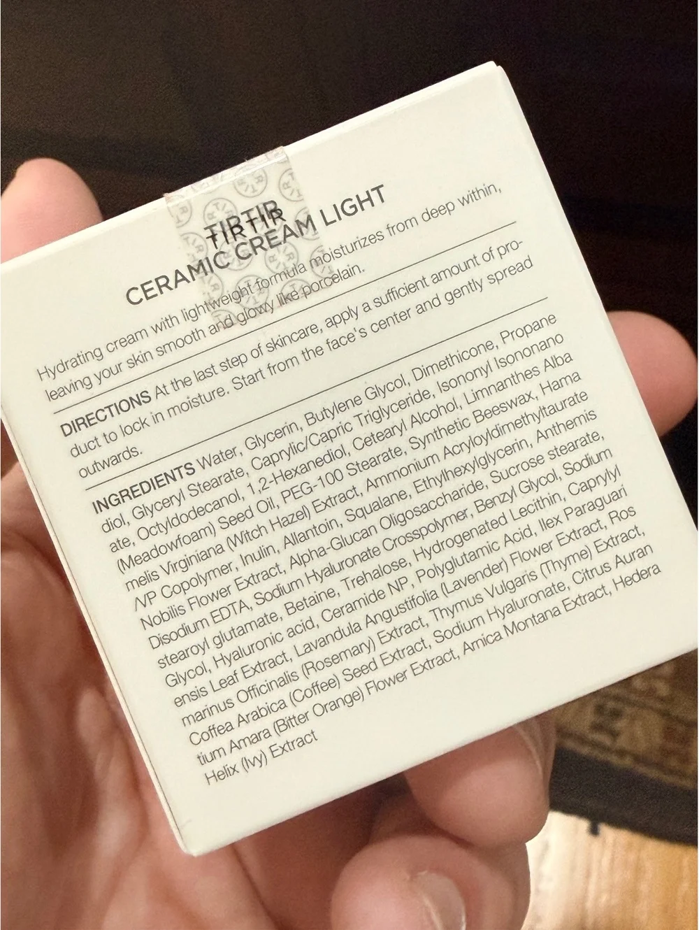 TIRTIR Ceramic Cream Light Moisturizing Skin Cream 50ml